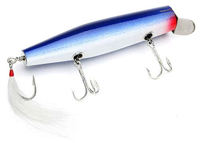 Stan Gibbs Lures Danny Surface Swimmer White 4.5 1.5oz