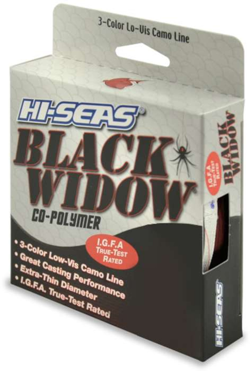 Hi-Seas Black Widow IGFA Micro-Thin Camo Line 300yd Spool BWT-F300-06