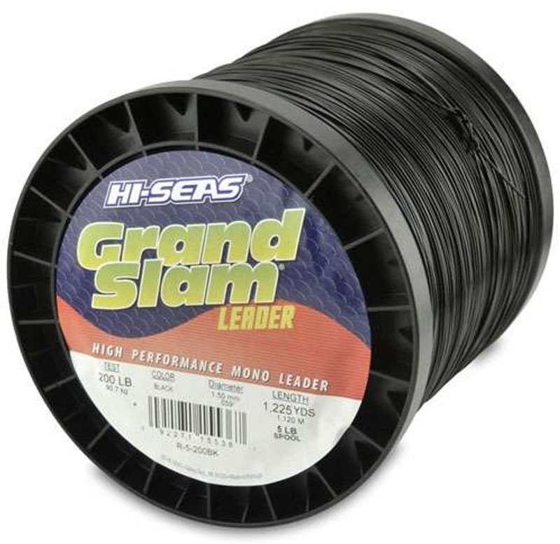 Hi-Seas Grand Slam Leader 5 lb. Spool Black R-5-200BK