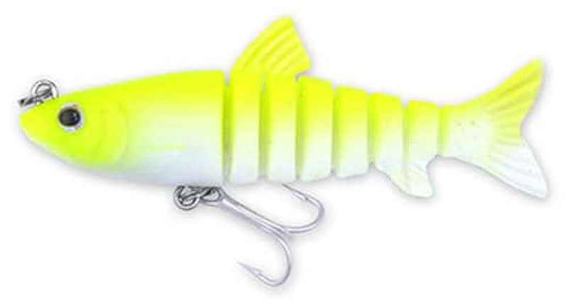 Egret Baits Vudu 3.5 Mullet Lure, Silver Streak