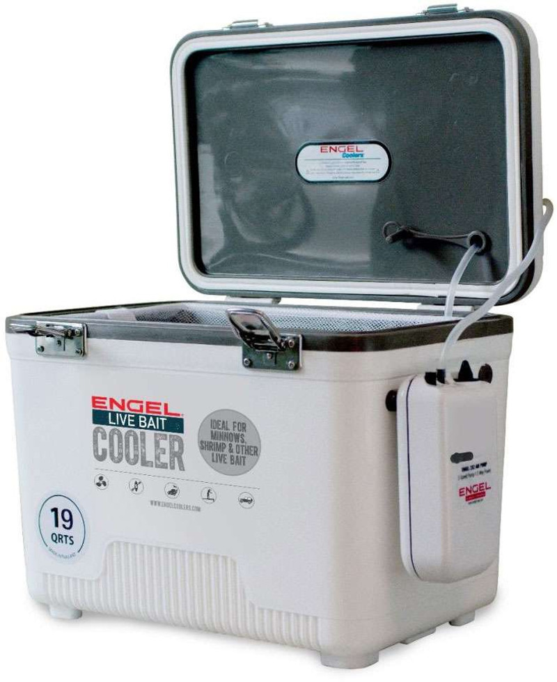 GreatTide 19 Quart Live Bait Bucket with Rod Holder, Insulated Live Bait  Cooler Box, Minnow Bucket and Fishing Bait Station for Shrimp, Minnows, and  Other Live Bait Well: Buy Online at Best