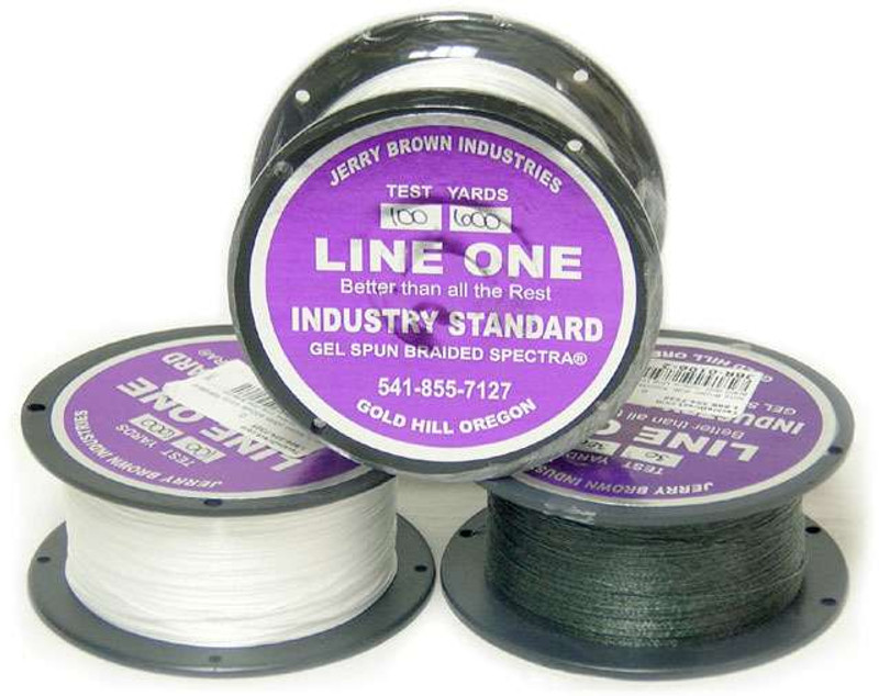 Jerry Brown Line One Hollow Core Spectra Braid 300yds 130lb Blue