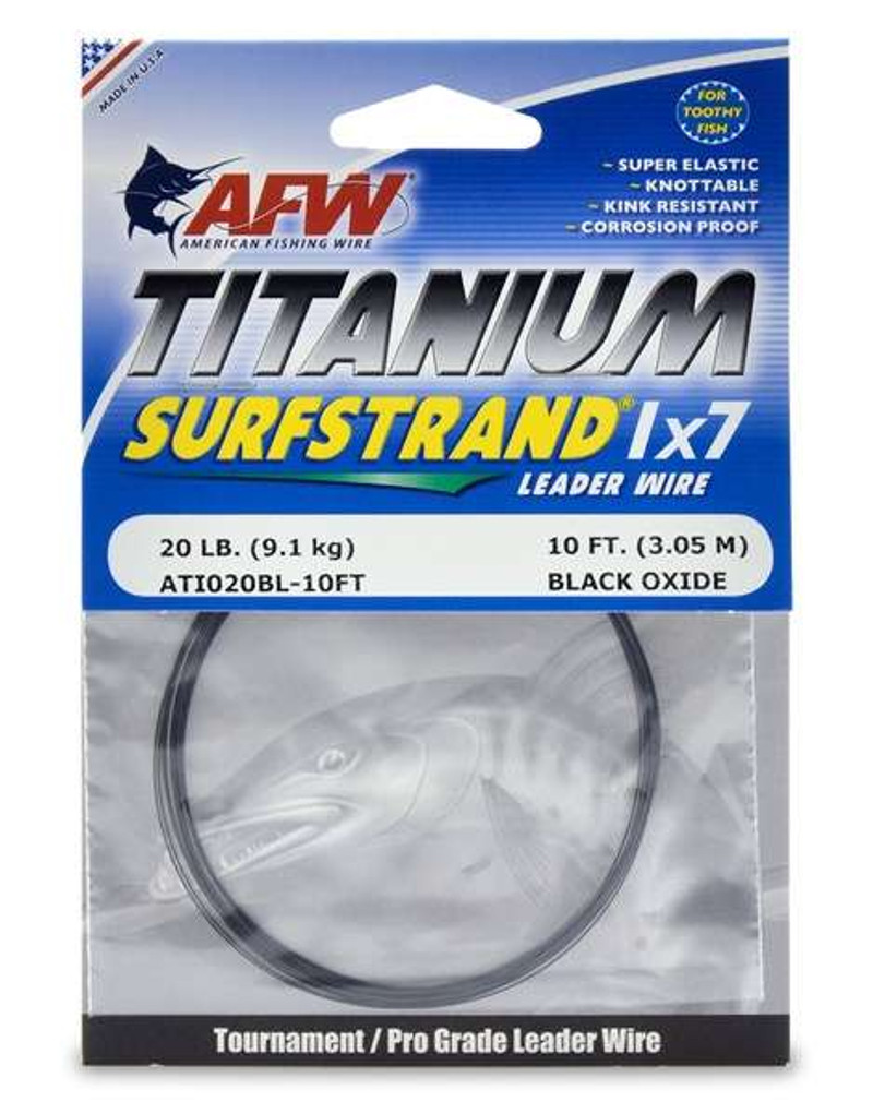 American Fishing Wire Titanium Tooth Proof Single Strand Leader