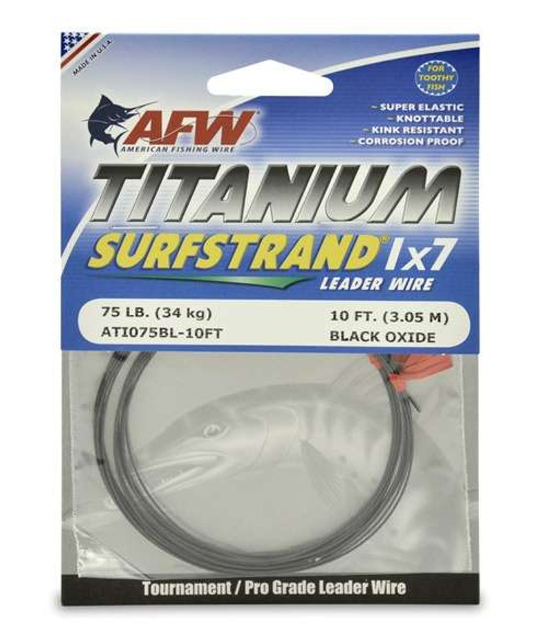 American Fishing Wire Titanium Surfstrand Leader Wires - TackleDirect