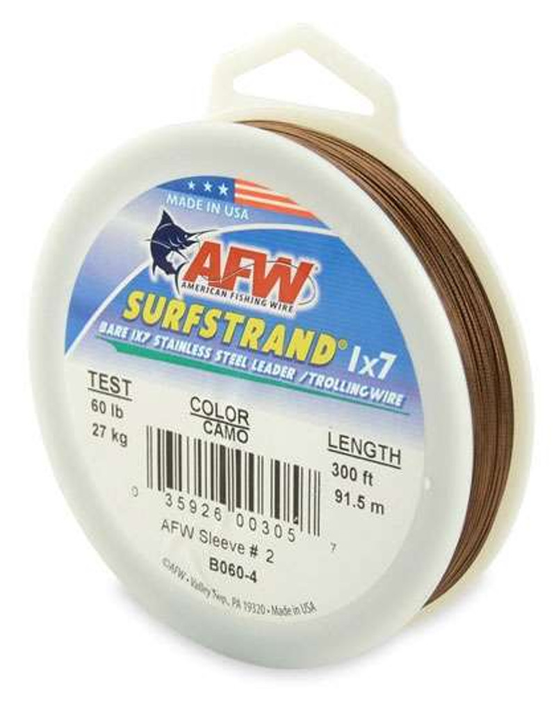 American Fishing Wire Stainless Steel Single-Strand Toothproof Leader Wire