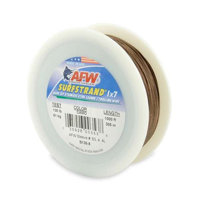 American Fishing Wire S03C-0 #3 ToothProof SS Leader - TackleDirect