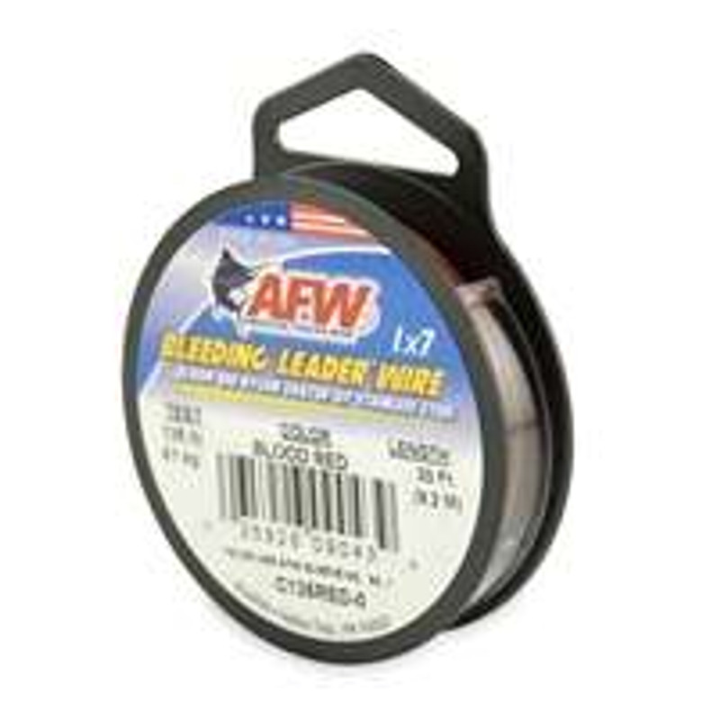 American Fishing Wire Red Nylon Coated Leader Wire - TackleDirect