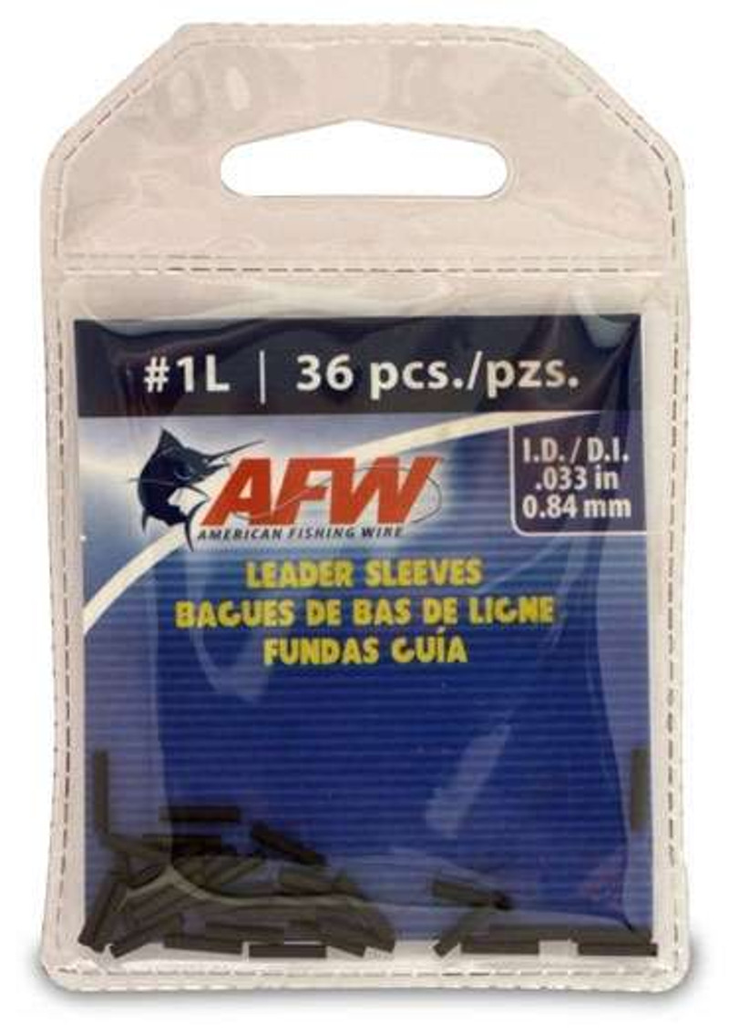 American Fishing Wire Single Barrel Leader Sleeves 