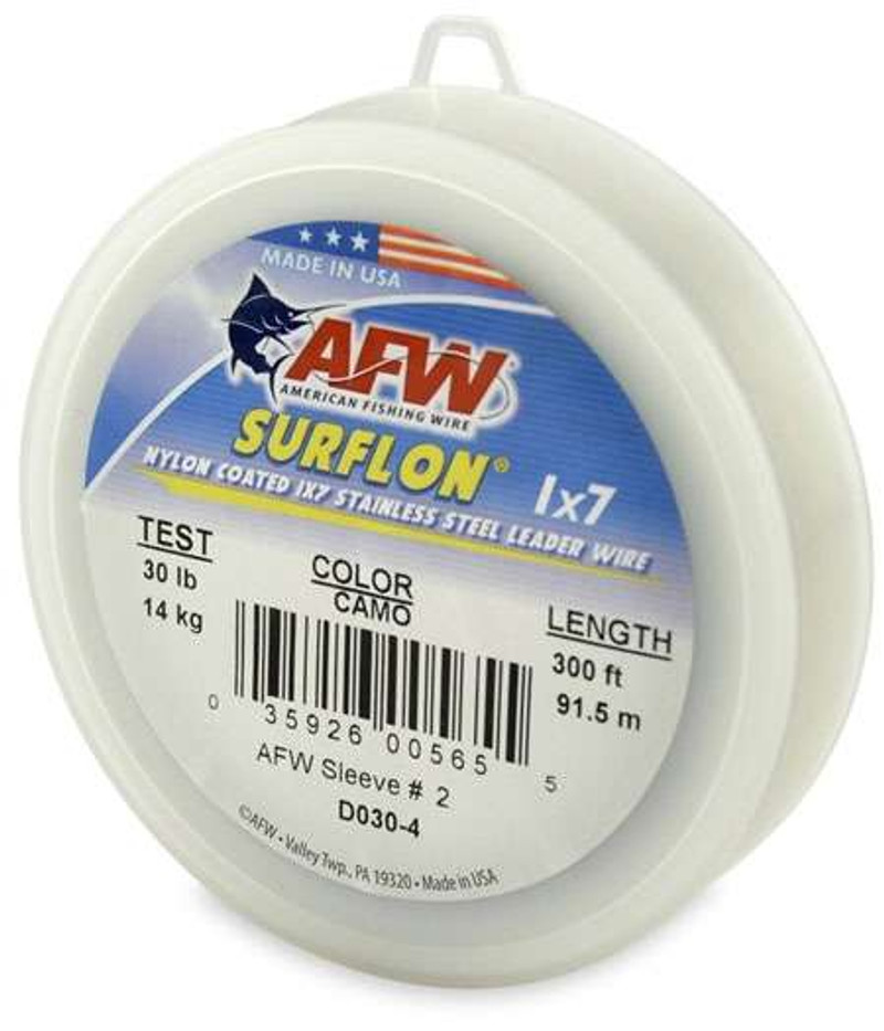 American Fishing Wire 60# Surflon Black 30' – J&M Tackle