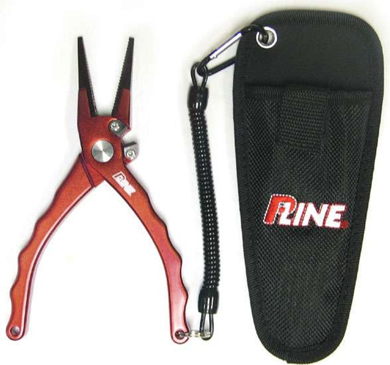 P-Line Adaro 7.5 Aluminum Fishing Pliers with Side Cutter, Sheath,  Lanyard-Blue