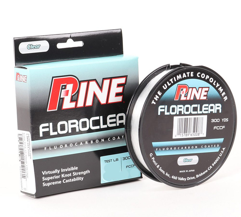 pline clear floroclear fluorocarbon coated line 10lb 600 yd NEW p