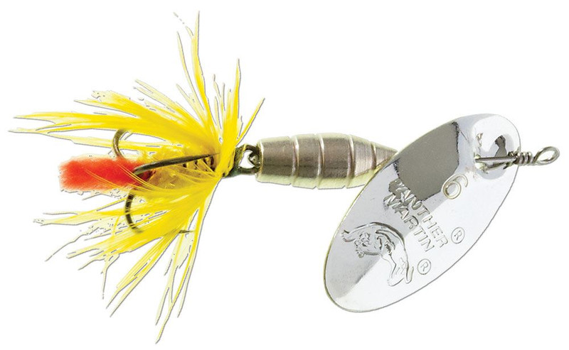 Panther Martin Inline Spinner - #2 - Fly Silver Yellow - TackleDirect