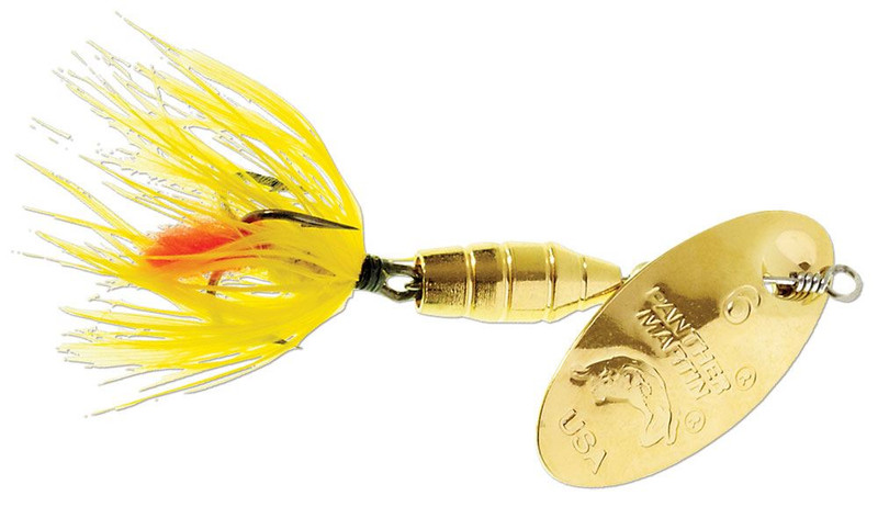 Panther Martin Inline Spinner - #6 - Fly Gold and Yellow