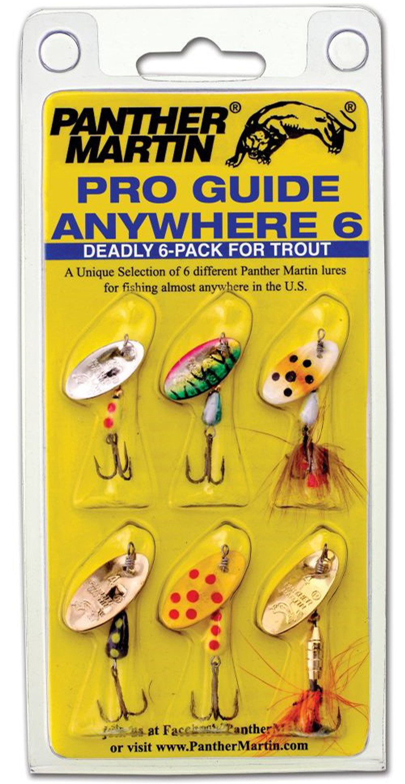 Panther Martin Pro Guide Anywhere 6-Pack Spinner Kit - TackleDirect