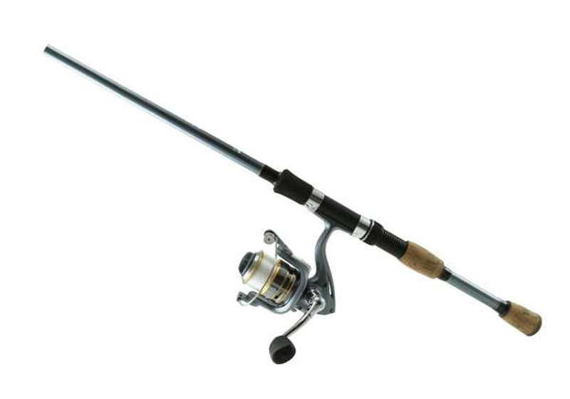 Okuma B-S-802-40 Boundary Medium-Heavy Spinning Combo, 8' Length, Black and  Silver Finish