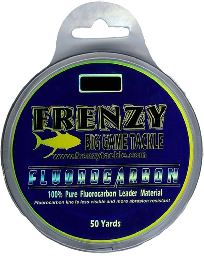 Frenzy Tackle 80lb Fluorocarbon Leader - 50yds