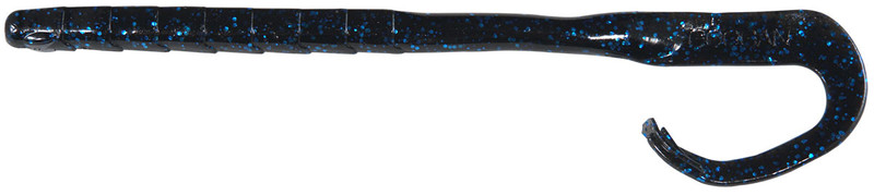 Googan Baits 10 inch Mondo Worm - Black Blue Flake - TackleDirect