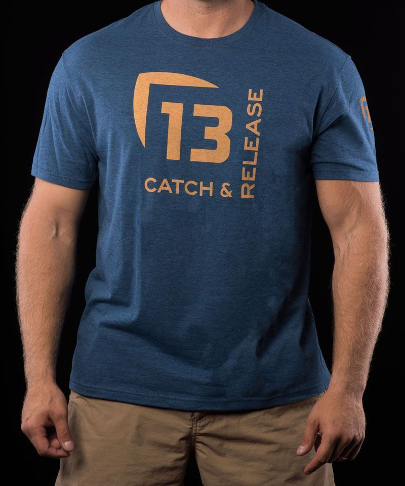 13 Fishing Slash Lifestyle Blue T-Shirt