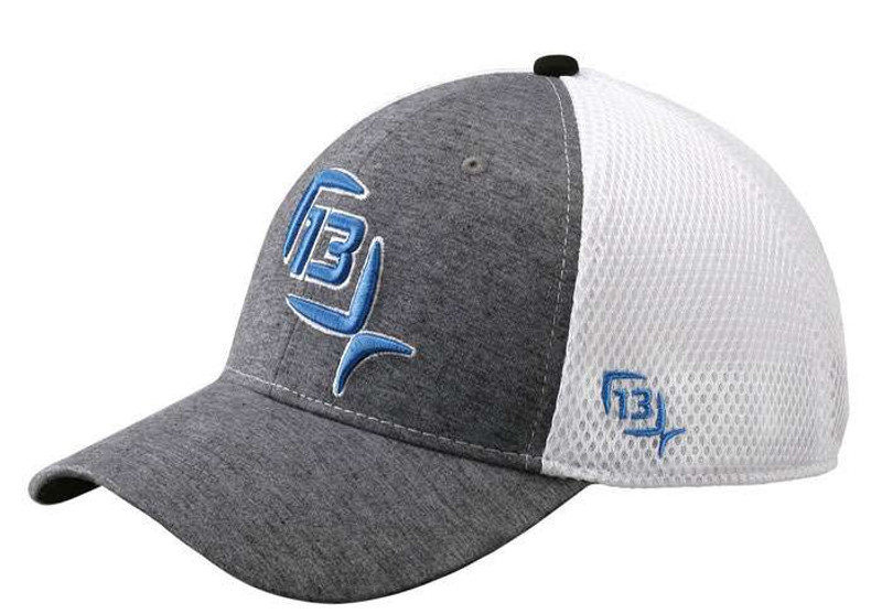 13 Fishing The Duke Fitted Cap - Heather/Blue - M/L