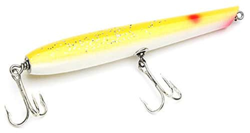 Stan Gibbs Lures Pencil Popper White 6 1oz - Canal Bait and Tackle