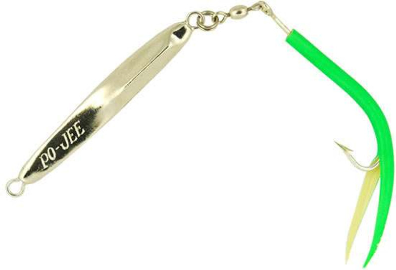 Point Jude Lures Pojee Tube Tail - Fluorescent Green - TackleDirect