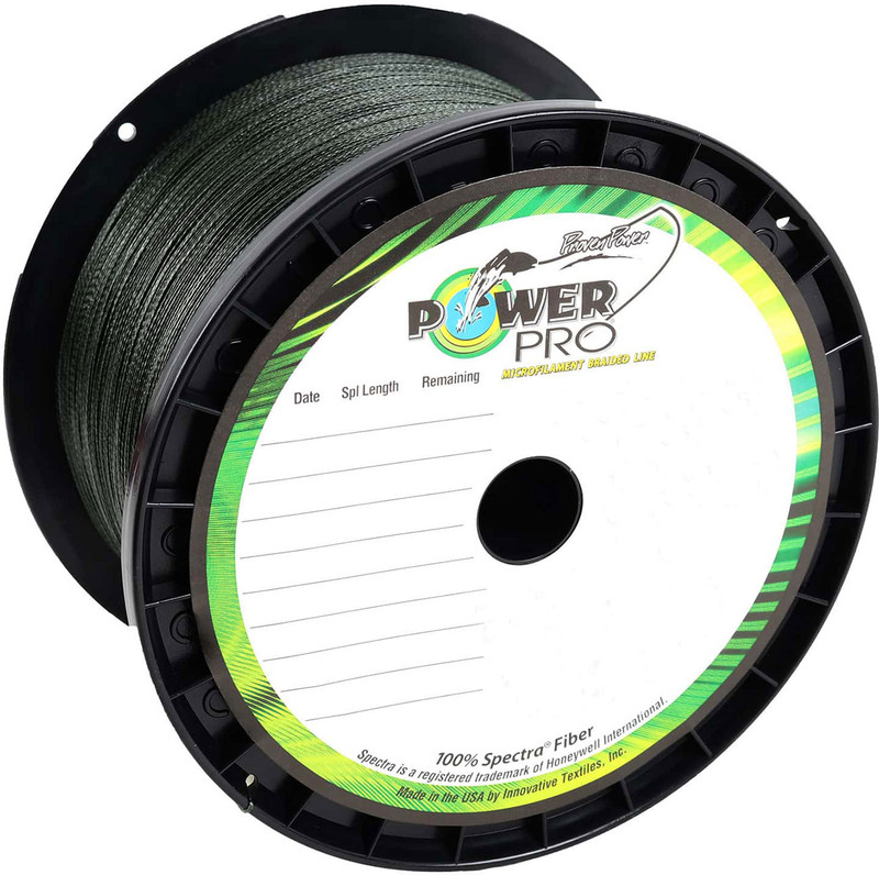 Power Pro Braided Spectra Line 80 lb. x 1500 yd. Moss Green, new line, new  label