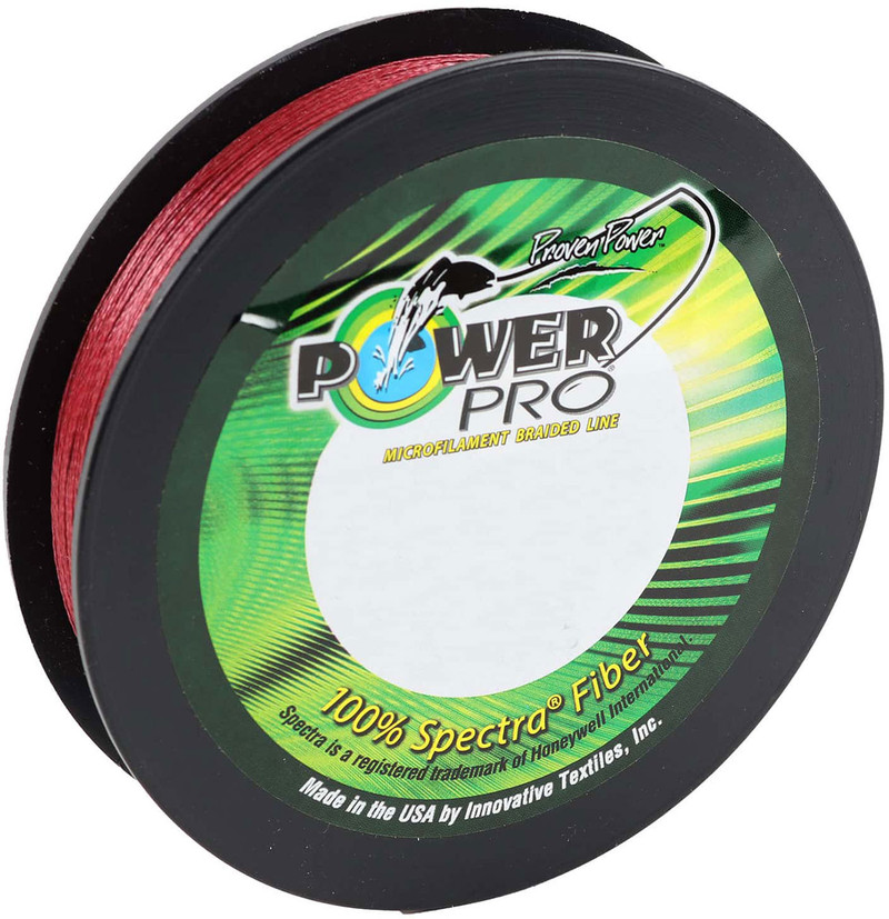 PowerPro Braided Spectra Fiber Fishing Line Vermilion Red 8LB 300 Yds