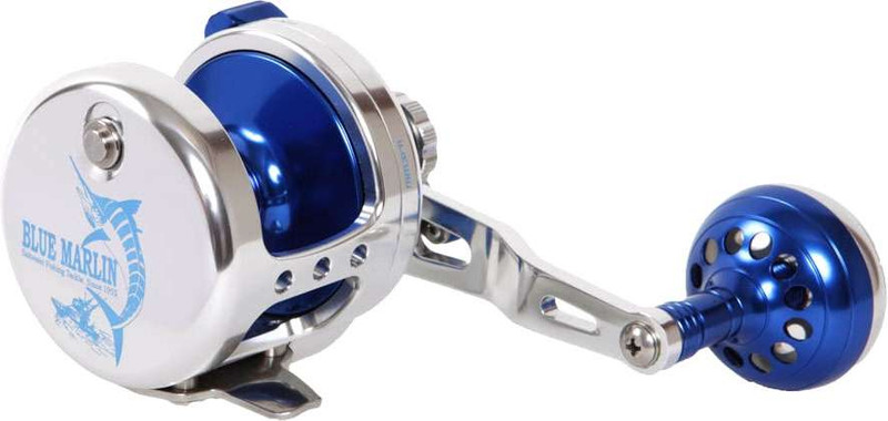 Blue Marlin BMF-08H 2-Speed Casting Reel - Silver/Blue