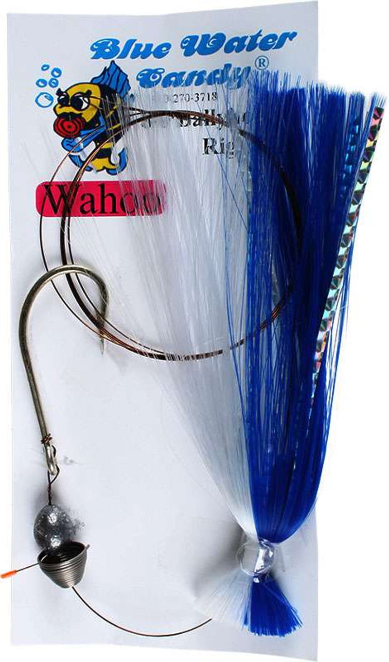 Blue Water Candy Skirted Wire Ballyhoo Rig - TackleDirect