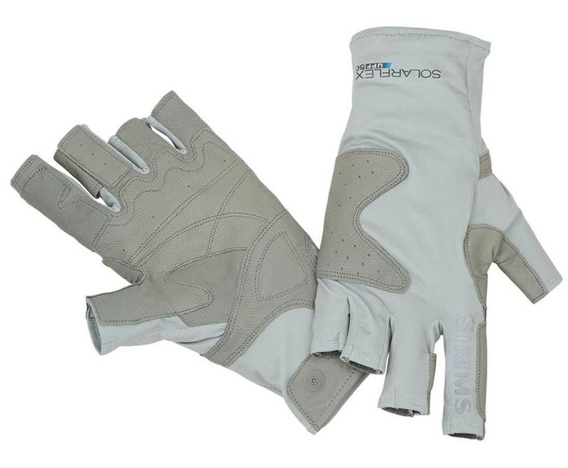 Simms PG-10487 Solarflex Guide Glove - Ash - TackleDirect