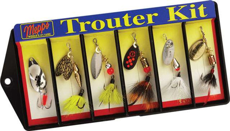 Mepps Trouter Kit - Plain and Dressed Lure Assortment