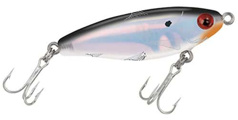 Mirrolure 17MR-21 Mirrodine Suspend Twitchbait Black Bk/White