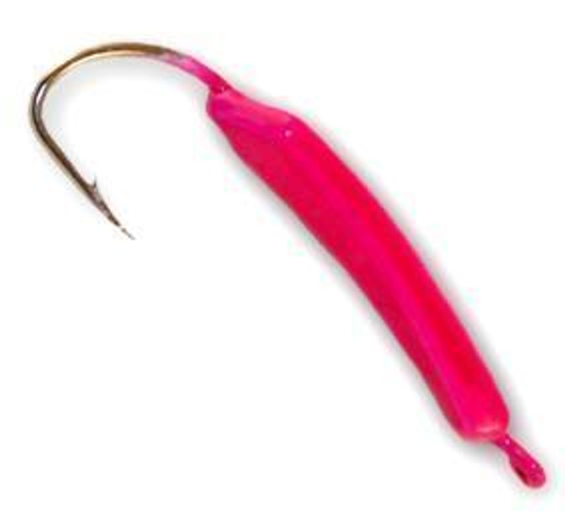 Eagle Claw Snelled Baitholder Hooks in Red, Sizes 8-2, Packs of 6