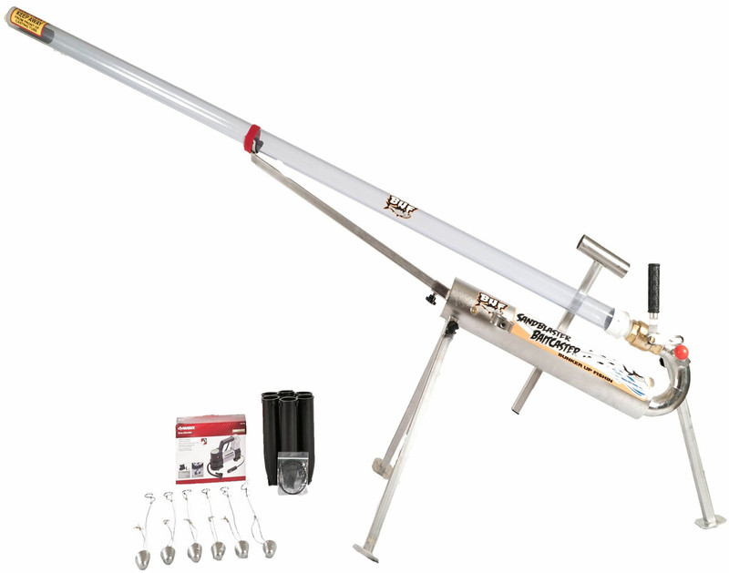 Popular Mechanics on X: The original stainless steel bait blaster is a  solid, time tested bait launcher which will cast your bait up to 300 yards  into the ocean from the shore.