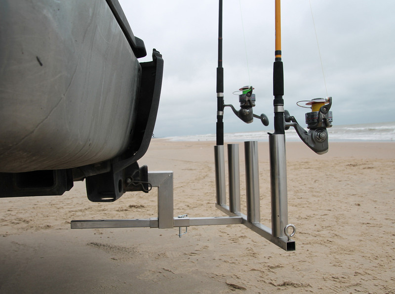 Bunker Up Fishin Trailer Hitch Adjustable Rod Holder - TackleDirect