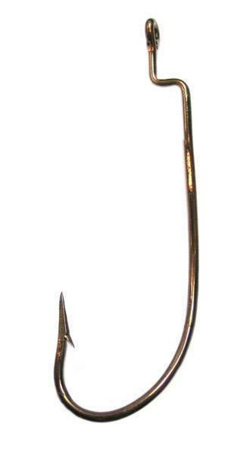 Eagle Claw Lazer Sharp L045 Rotating Z-Bend Worm Hooks - TackleDirect