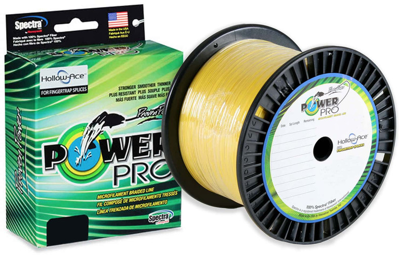 Stren Super Braid Braided Fishing Line Yellow. 1,500 YD. 130 LB Test, 40LB  Día.