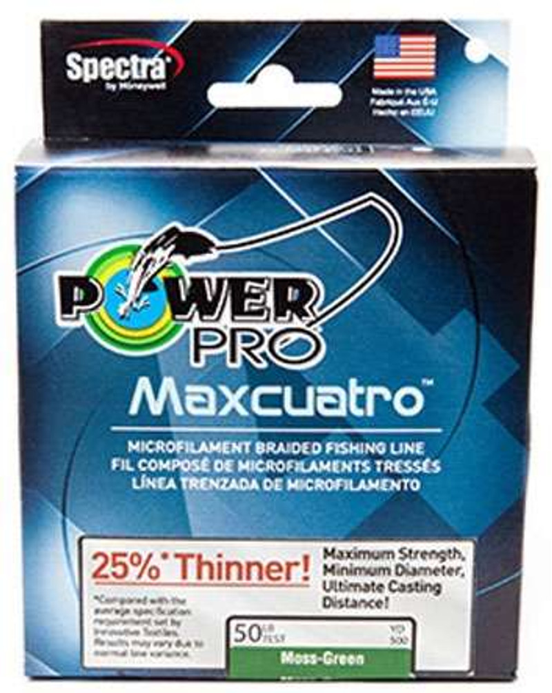 PowerPro Maxcuatro - 300 yd. Coil - 40 lb. - Moss Green - Melton Tackle