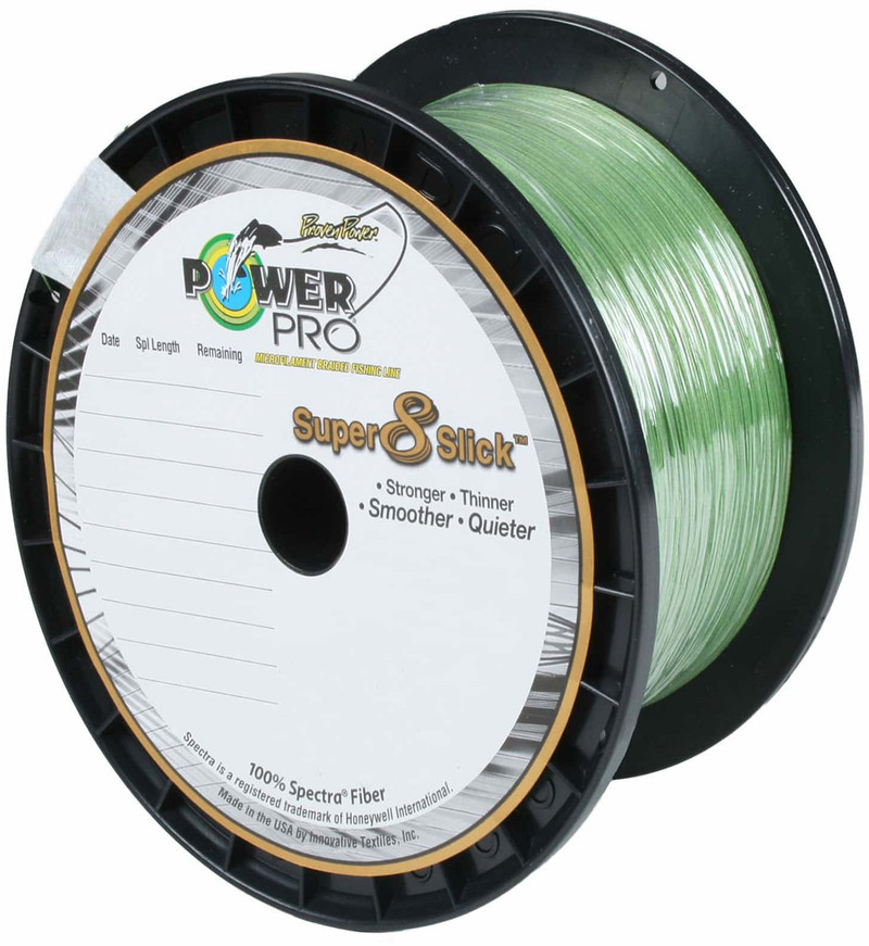 Power Pro Spectra Fiber Braided Fishing Line, Moss Green, 1500YD/80LB