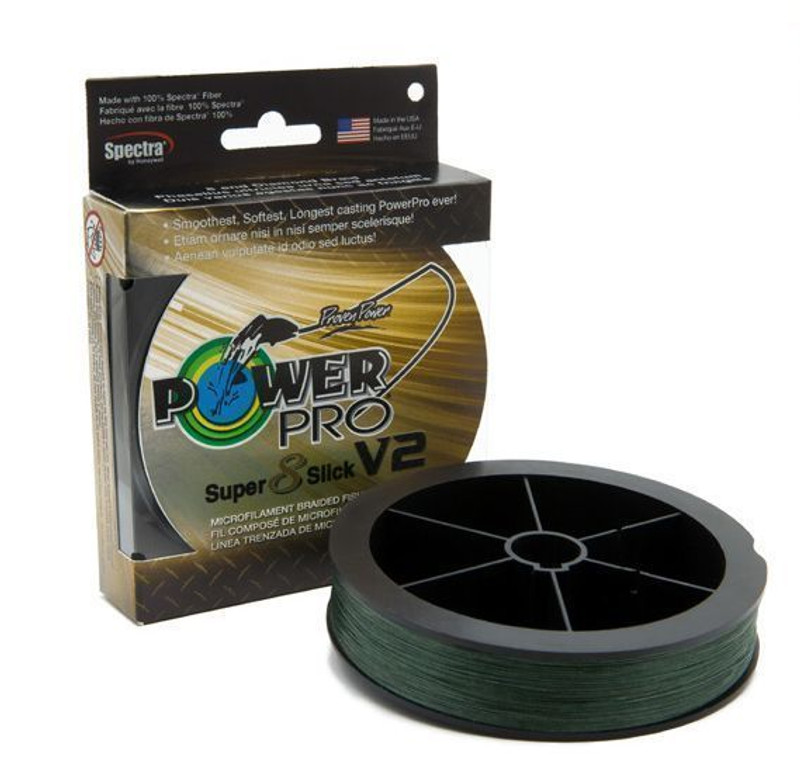 Power Pro Spectra Fiber Braided Fishing Line, Moss Green, 300YD