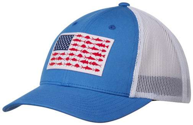 Columbia Men's PFG Fish Flag Snapback Ball Cap, Breathable, Adjustable ,  Vivid Blue/White - Yahoo Shopping