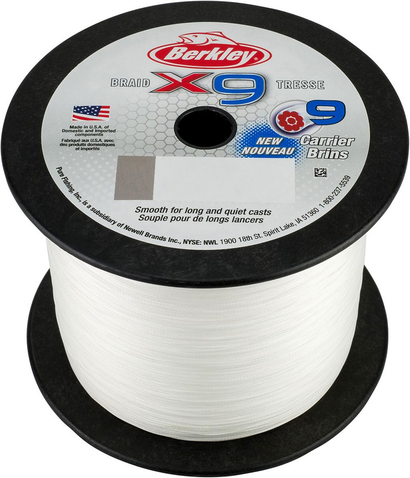 Berkley X9 Braid Fishing Line - Crystal