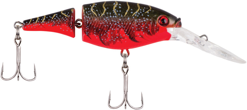 Berkley Jointed Flicker Shad - 2-3/4in - Red Tiger - TackleDirect