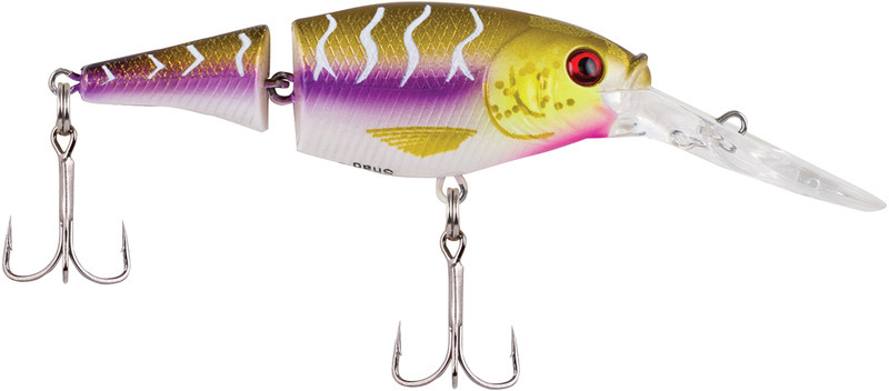 Berkley Flicker Shad Shallow - 2in - Purple Tiger