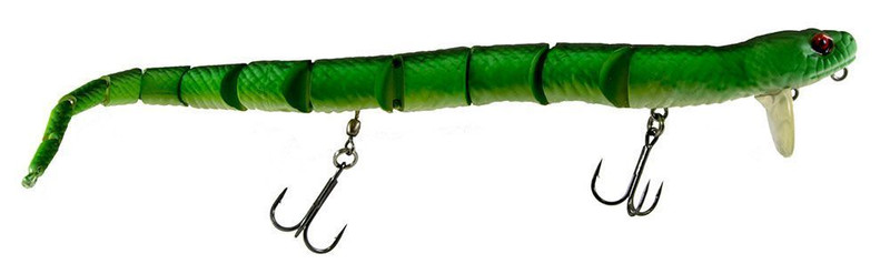 Savage Gear 3D Wake Snake : Green Snake; 12 in.