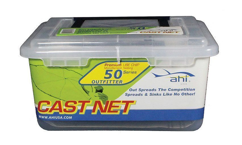 Ahi 200 Series Cast Net 8 ft - Clear Mono Net 3/8 Mesh