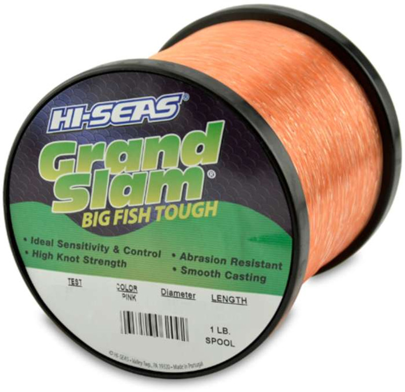 Hi-Seas Grand Slam Mono 1 lb. Spool Pink