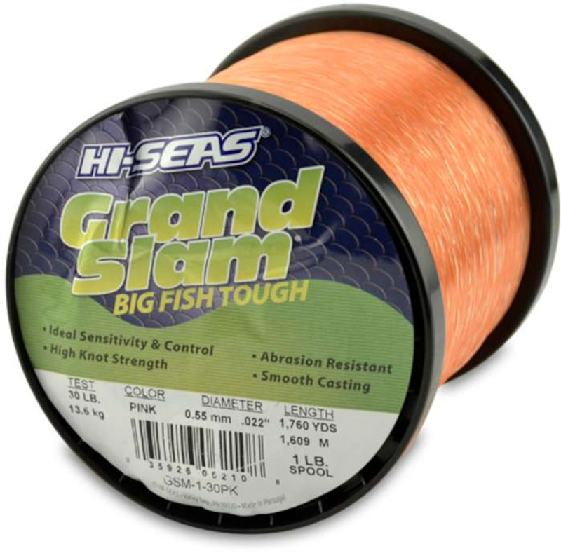 Hi-Seas Grand Slam Mono 1 lb. Spool Pink GSM-1-30FY