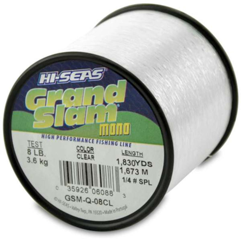 Hi-Seas Grand Slam Mono 1/4 lb. Spool Clear