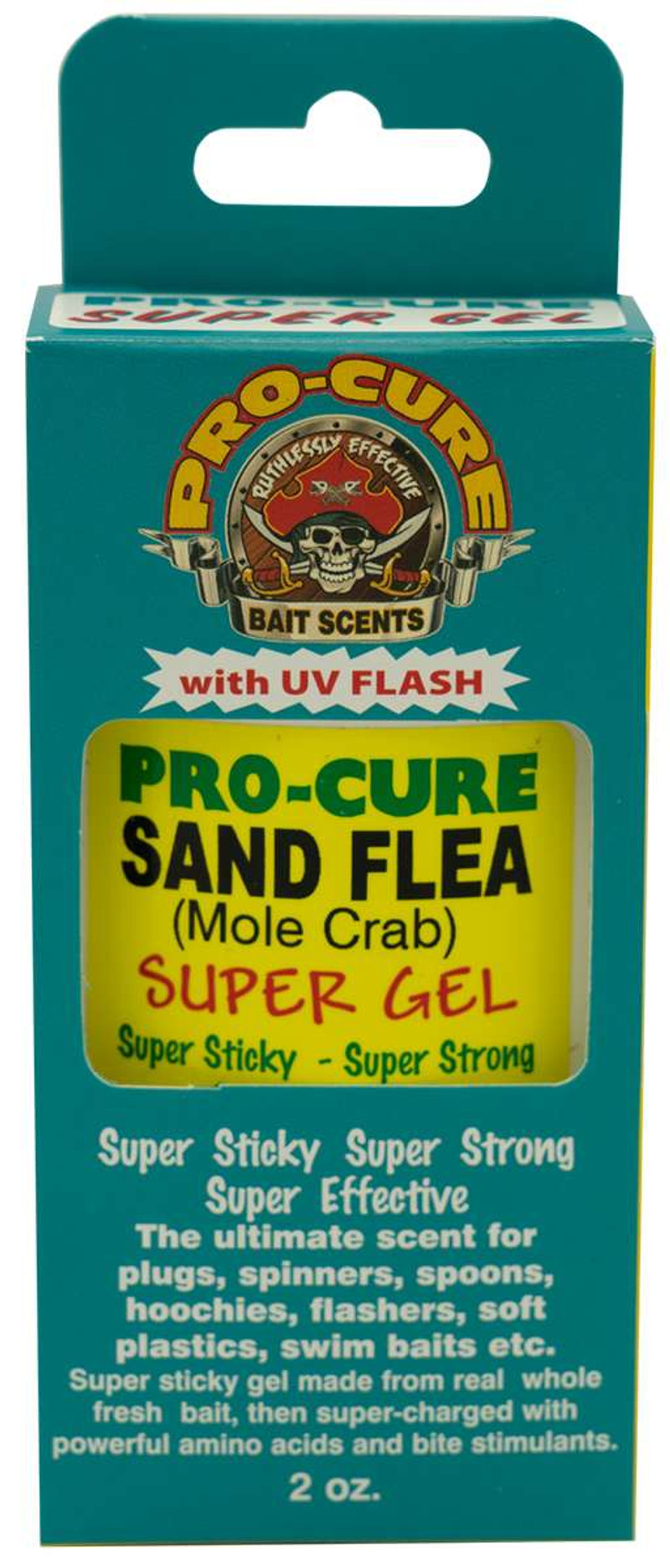 Pro-Cure Bait Super Gel - 2 oz. Sand Flea - TackleDirect